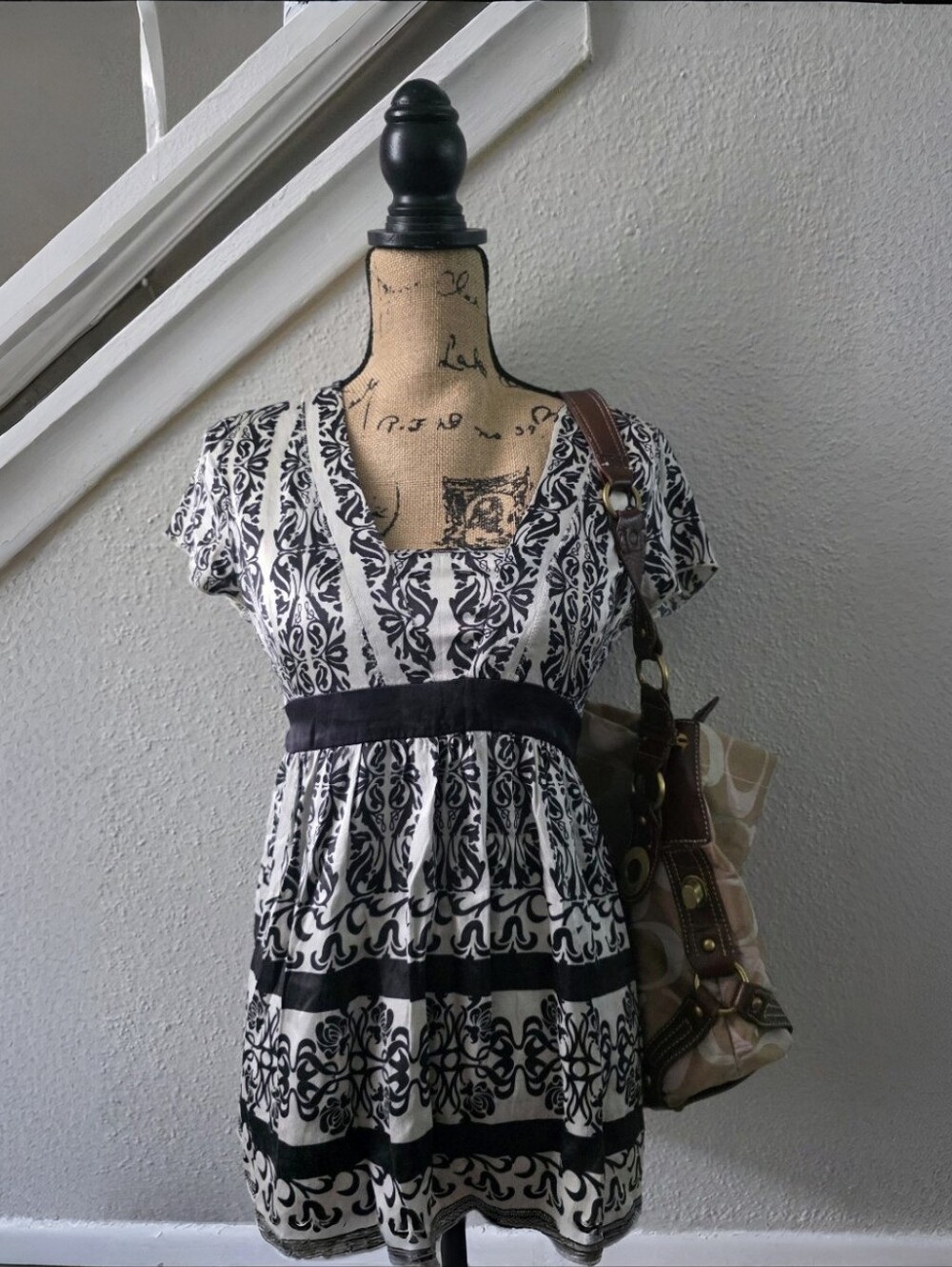 White House Black Market Fairycore Y2K 100% Silk Babydoll Size Small